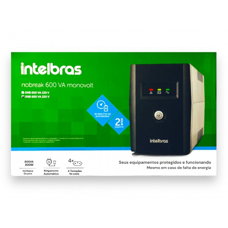 Nobreak 600Va 220V Monovolt Intelbras