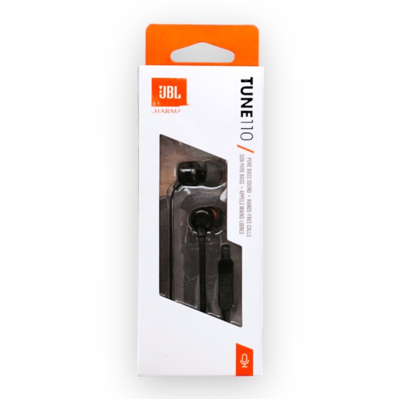 Fone de Ouvido com Microfone Tune110 Preto JBL