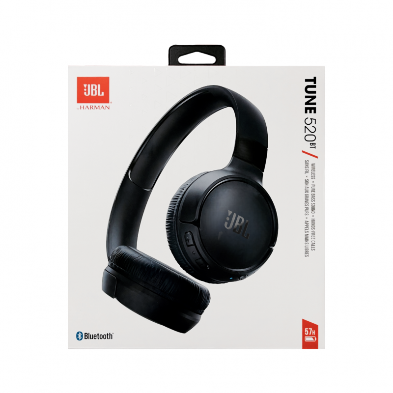 Fone de Ouvido Bluetooth Tune 520BT Preto JBL