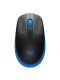 Mouse Sem Fio M190 Preto e Azul Logitech 