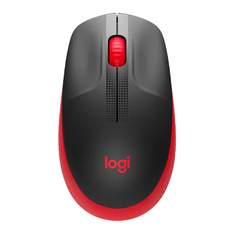 Mouse Sem Fio M190 Preto e Vermelho Logitech