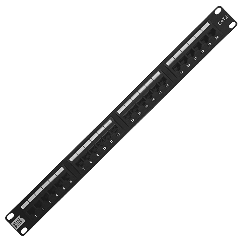 Patch Panel Cat6 24 Portas SoHoPlus