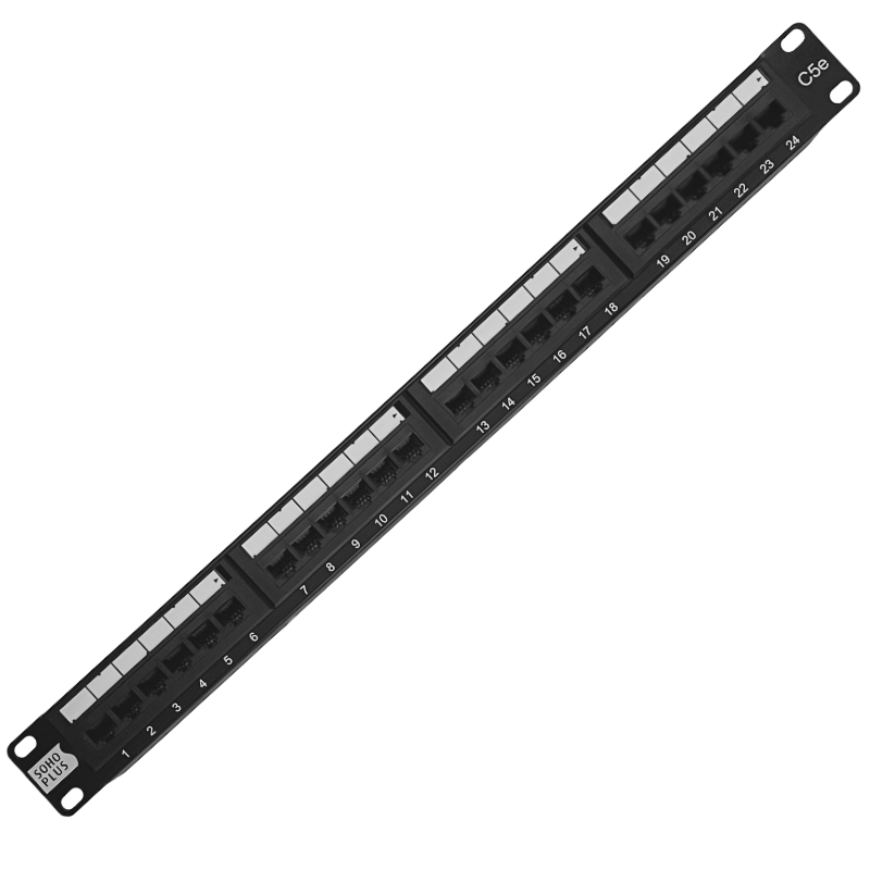 Patch Panel Cat5e 24 Portas SoHoPlus 