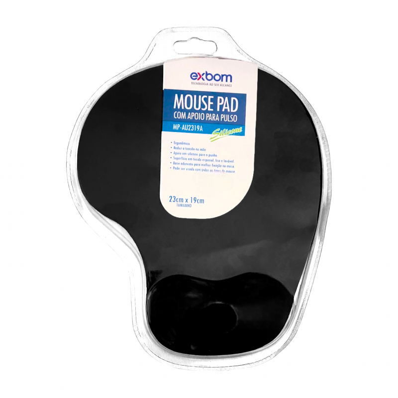 Mouse Pad Com Apoio de Pulso Gel MP-AU2319A