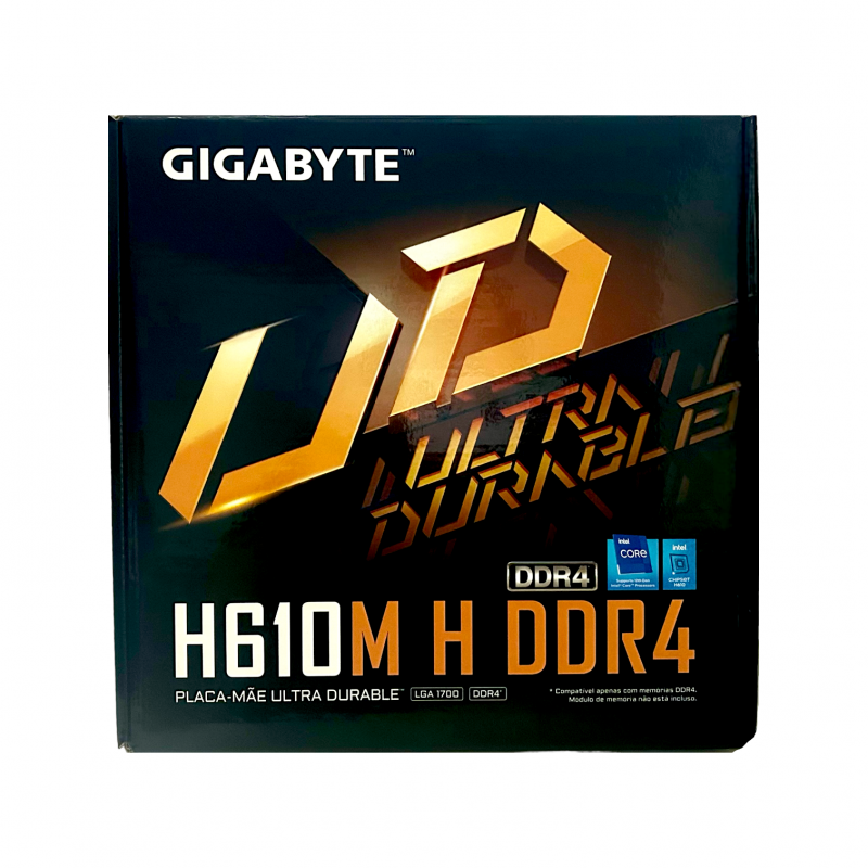 Placa Mãe H610M H DDR4 LGA 1700 Gigabyte 