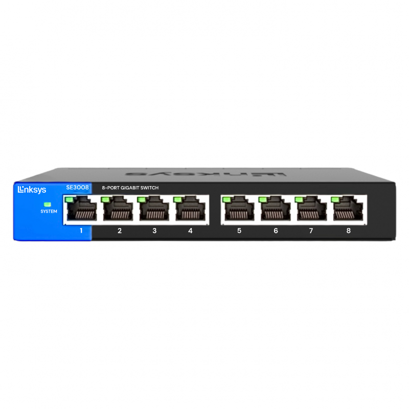 Switch 8 Portas SE3008 Linksys Gigabit