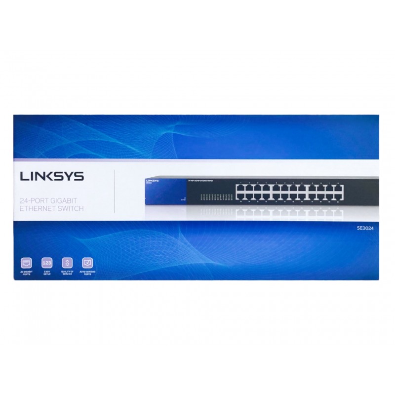 Switch 24 Portas SE3024 Linksys 