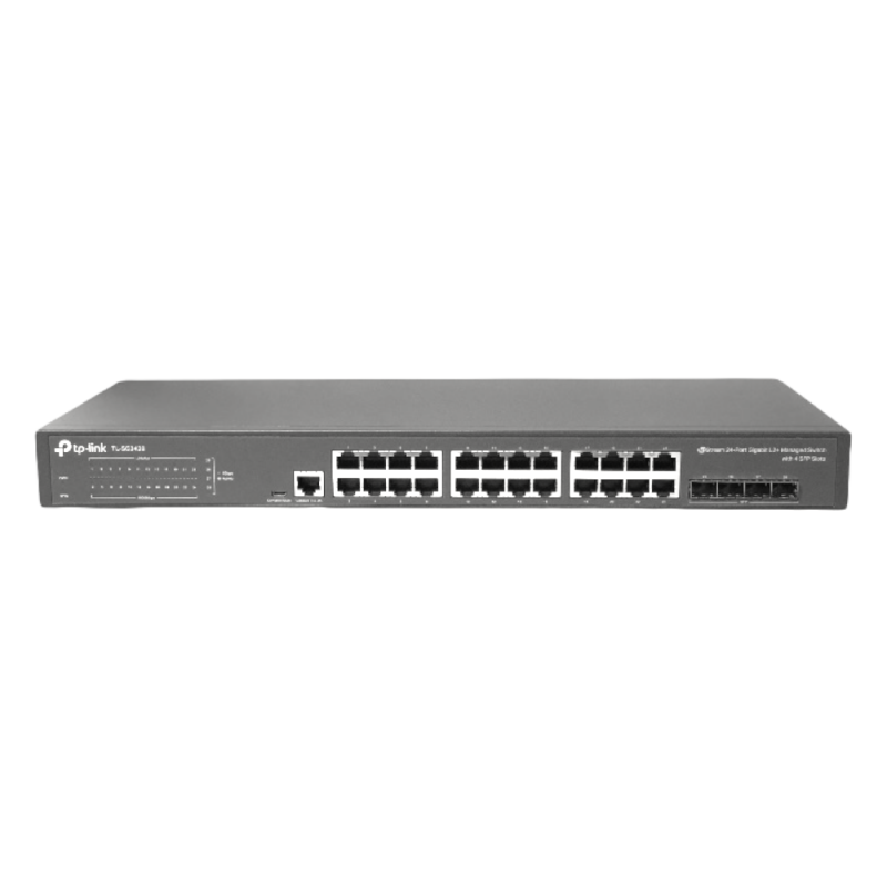 Switch 24 Portas + 4 SFP Gerenciável TL- SG3428 Tp-Link