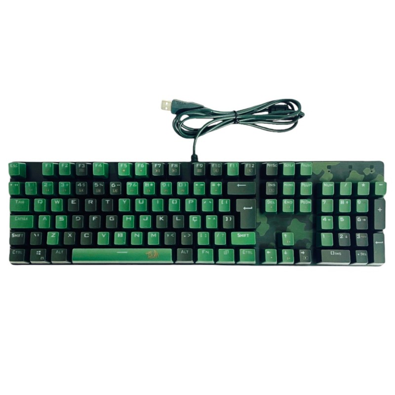 Kit Teclado e Mouse Com Fio Gamer Redragon S108