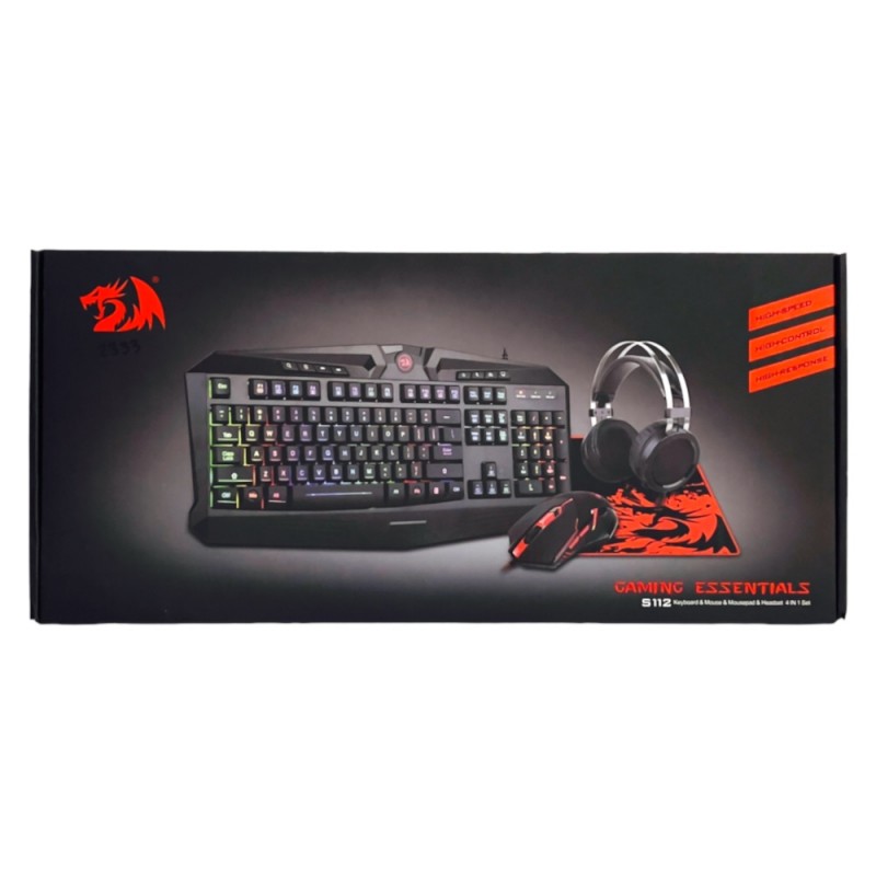 Combo Gamer 4 em 1 Redragon S112 