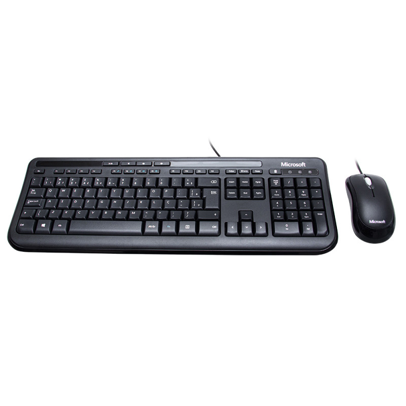 Kit Teclado e Mouse Com Fio Wired 600  APB-00005 Microsoft