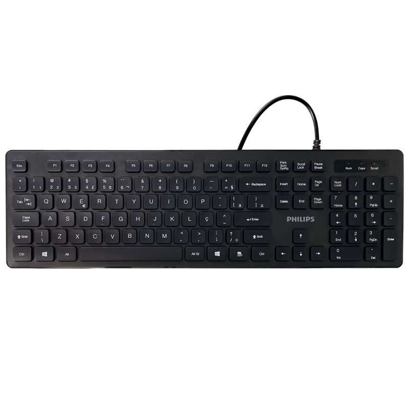 Kit Teclado e Mouse Com Fio C264 Philips