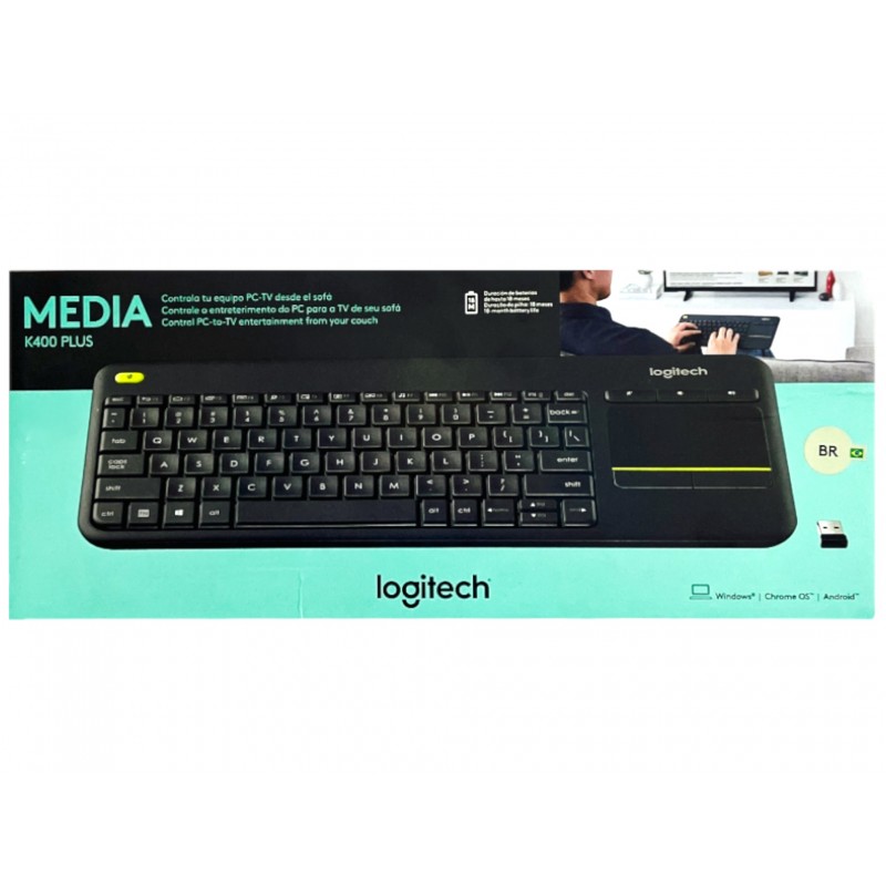 Teclado Sem Fio K400 PLUS Logitech