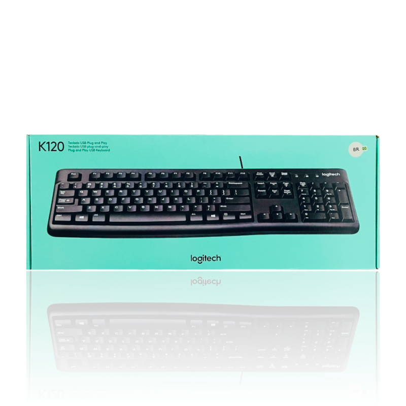 Teclado Com Fio Usb K120 Logitech