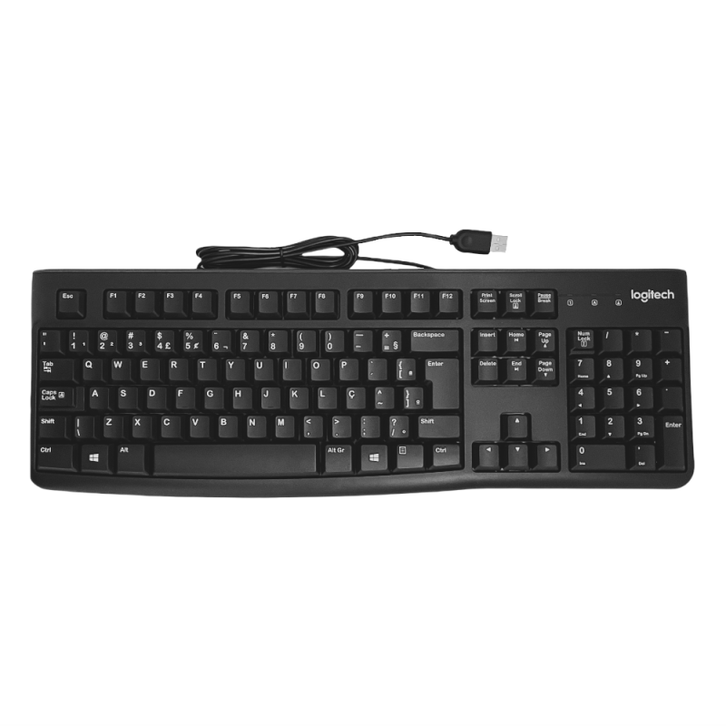 Teclado Com Fio Usb K120 Logitech