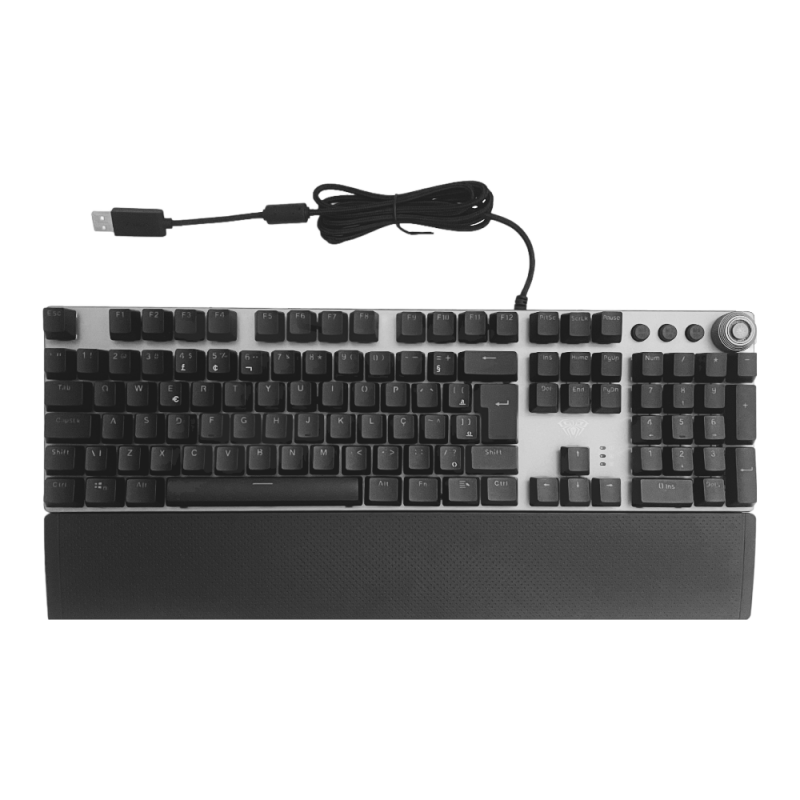 Teclado Com Fio Gamer Mecânico FZ058 Aula 